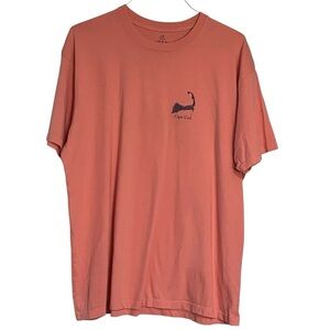 Cuffy’s Cape Cod Graphic T-Shirt in Coral men’s size XL